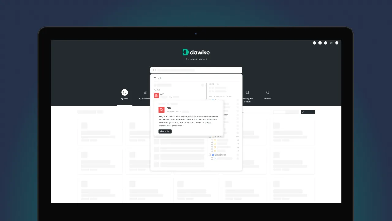 Navigation and Search in Dawiso