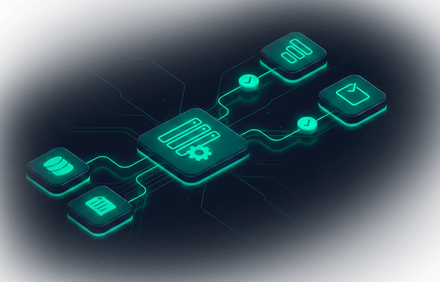 Dawiso Interactive Data Lineage tracing data flow end to end: databases and documents feeding a transformation, mapped through to reports and dashboards with column-level detail