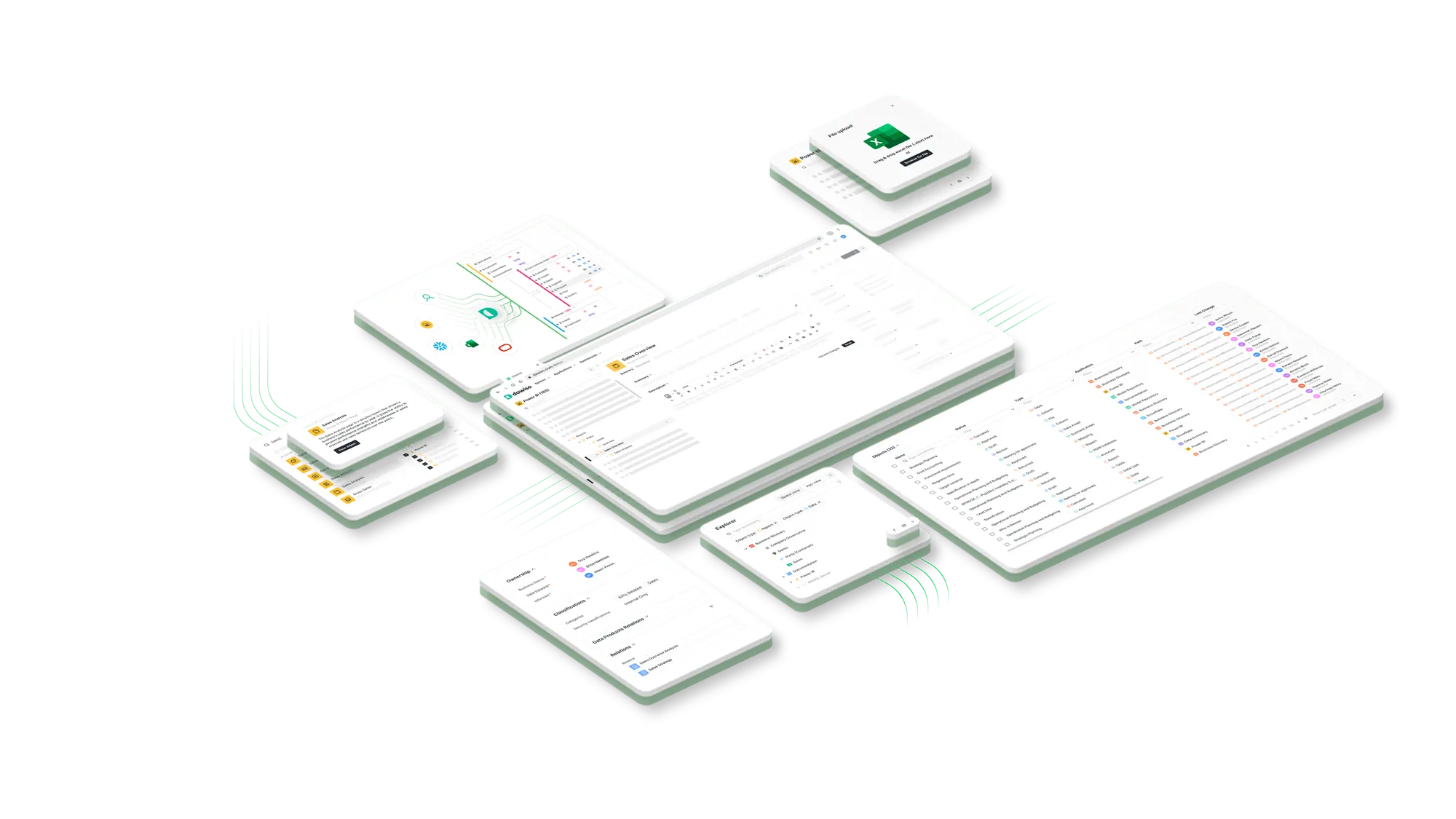 Dawiso platform showing data lineage across energy systems